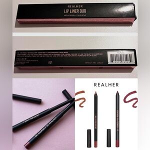 RealHer Lip Liner Duo - Deep Red & Deep Nude